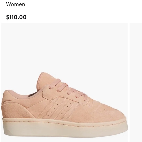 ADIDAS Rivalry Lux Low Athletic Shoes Sneakers Pink Genuine Suede - Picture 3 of 7